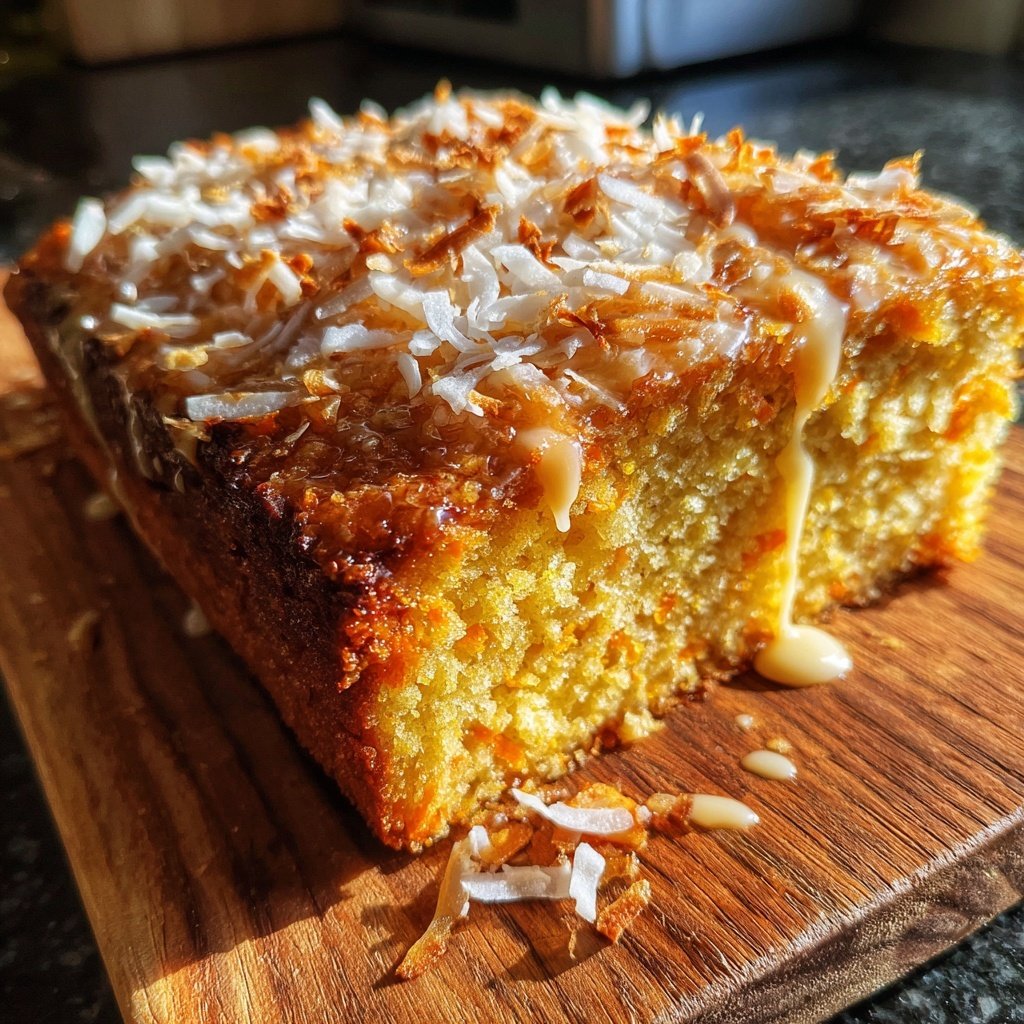 Karottenkuchen Mit Kokosraspeln