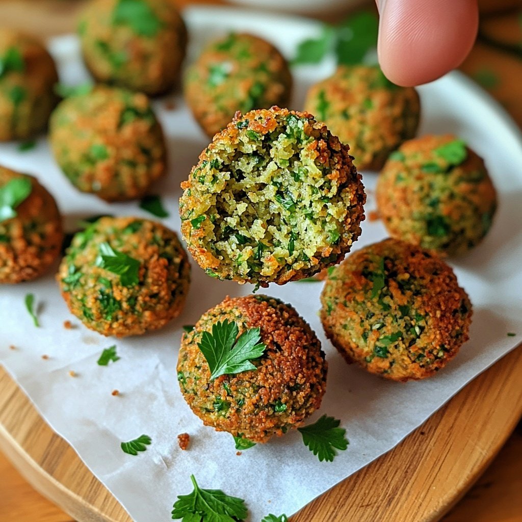Falafel mit Petersilie