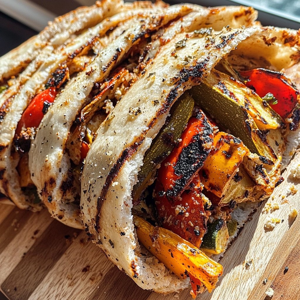 Döner mit gegrilltem Gemüse