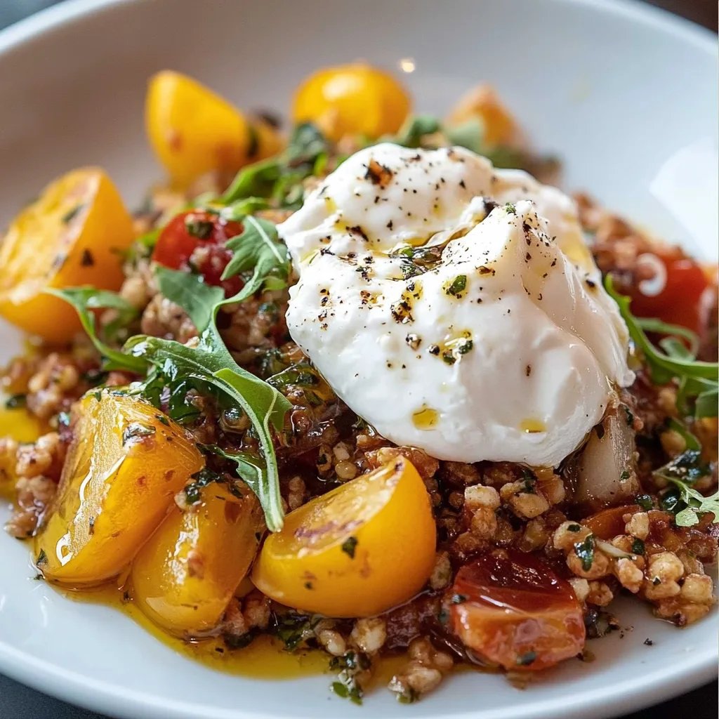 Burrata Salat für die Herbst- und Wintersaison