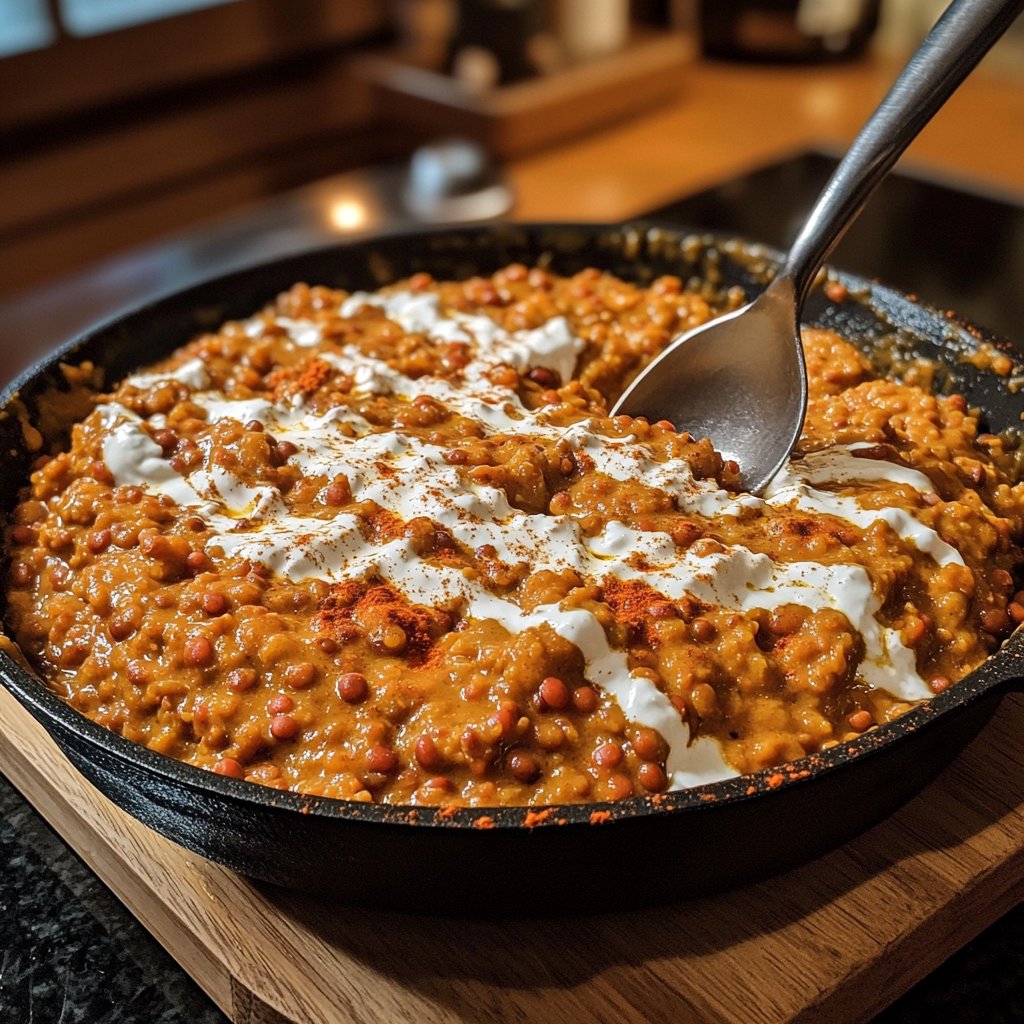 Rotes Linsencurry mit Kokosmilch