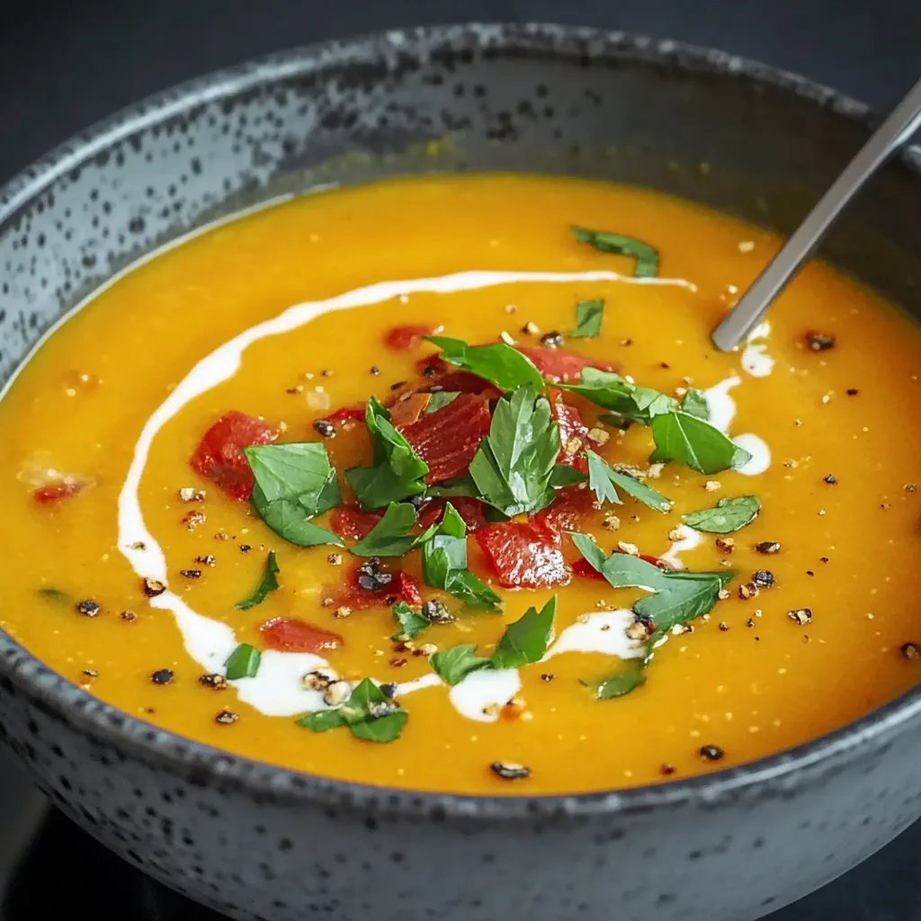 Cremige Kürbissuppe