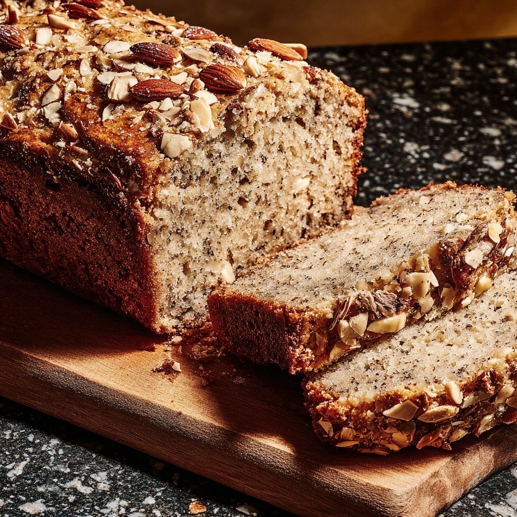 Bananenbrot mit Mandelmus