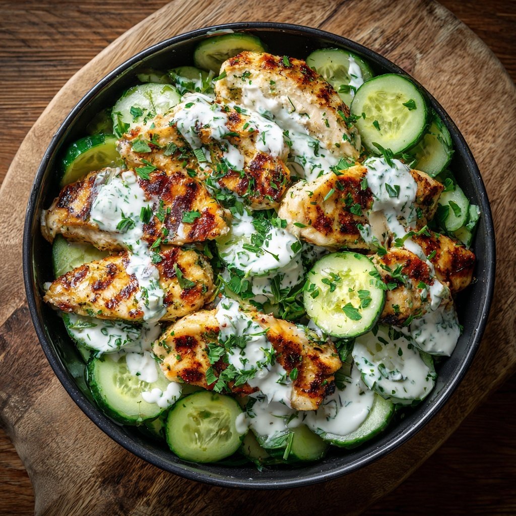 Grill Beilagen Mit Gurken Joghurt Salat