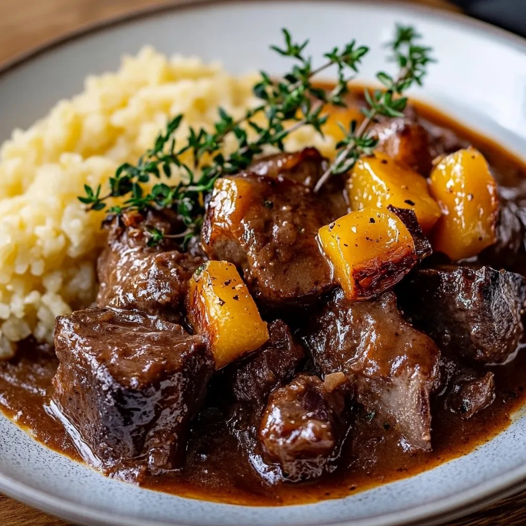 Zartes Rindergulasch mit sämiger Soße