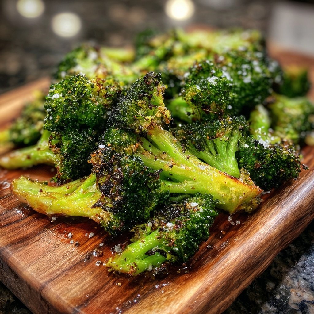 Knuspriger Brokkoli aus dem Ofen
