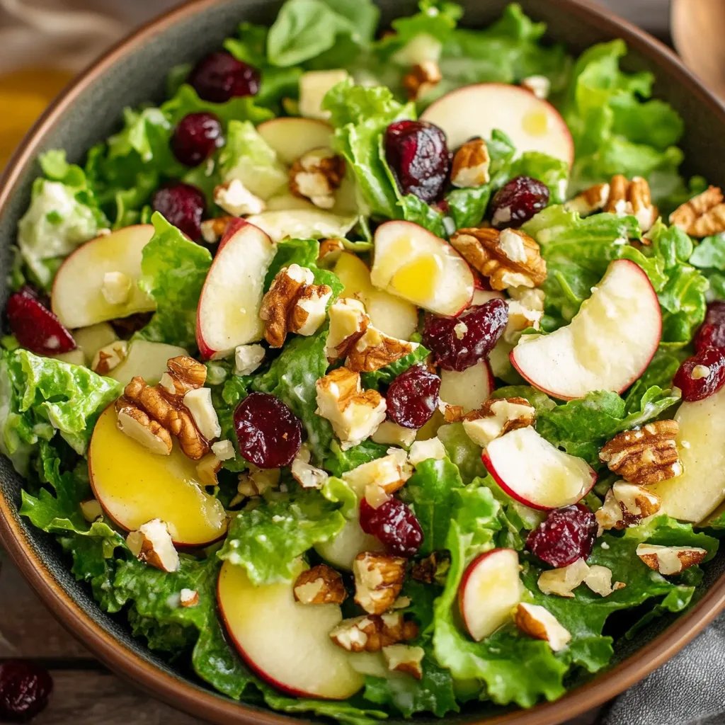 Apfel-Cranberry-Walnuss-Salat