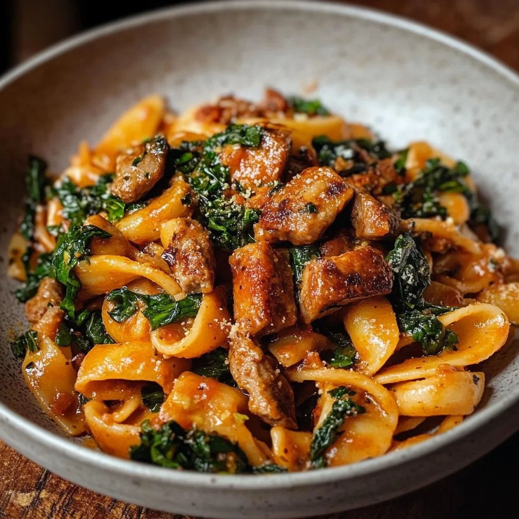 Merguez und Grünkohl Pasta