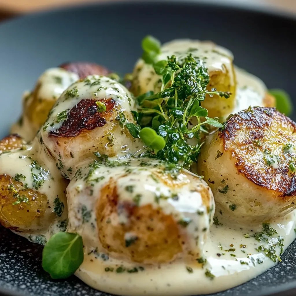 Rosenkohl in Frischkäse-Senfsauce