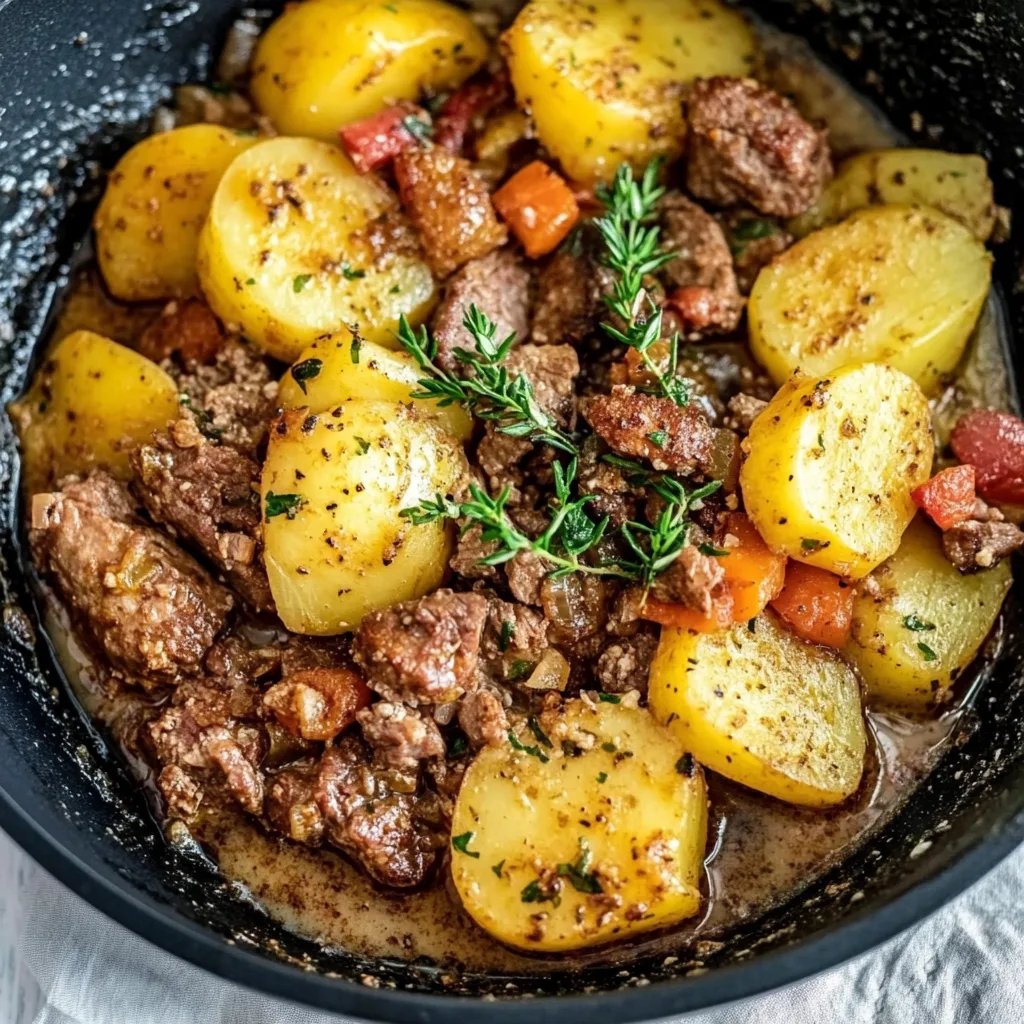 Kartoffelpfanne mit Hackfleisch
