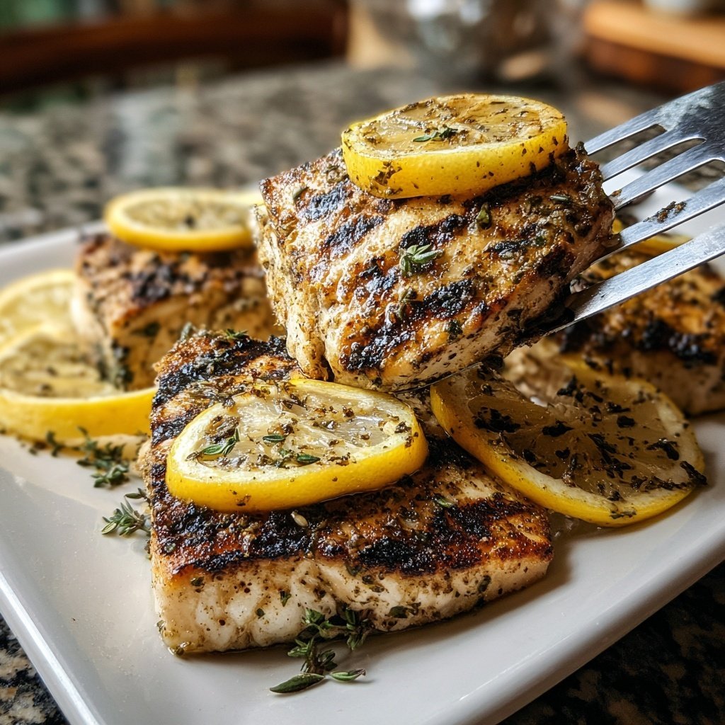 Gesund & Leicht Zitronen-Gegrillter Fisch