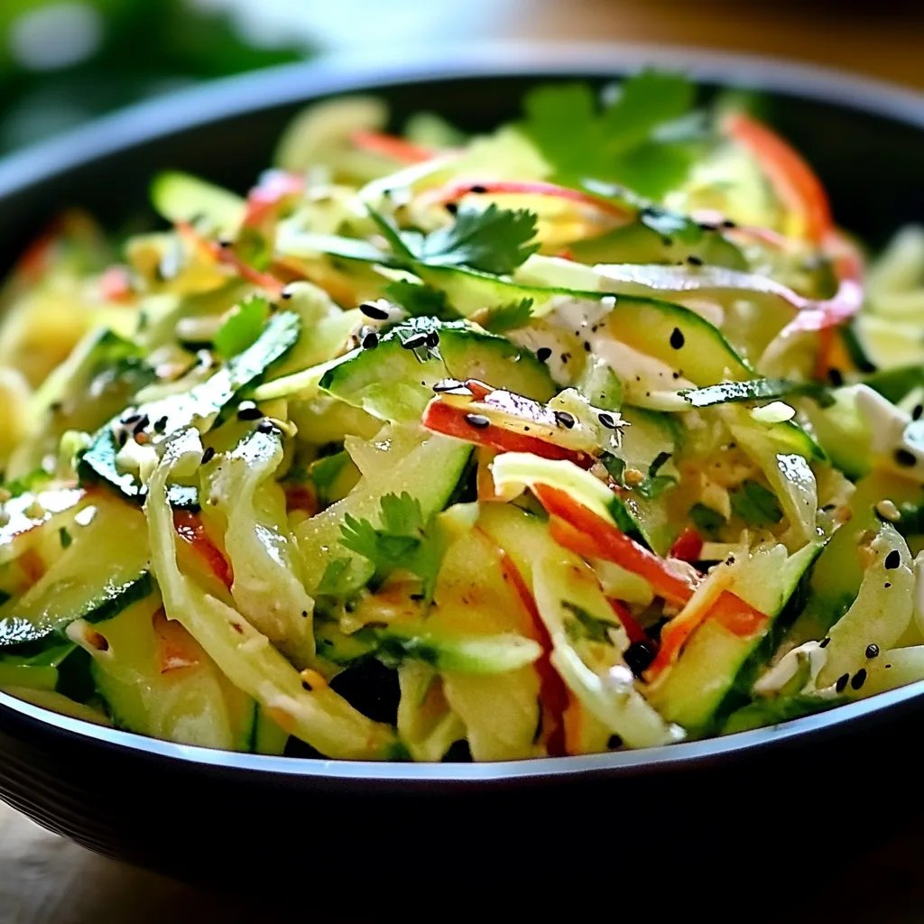 Chinakohl Salat mit Gurke und Joghurt