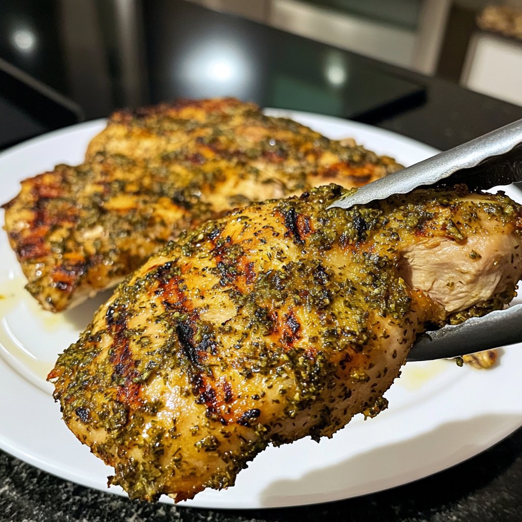 Hähnchenbrust mit Zitronen Kräuter Marinade