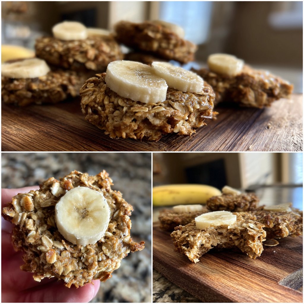 Zuckerfreie Snacks mit Banane und Hafer