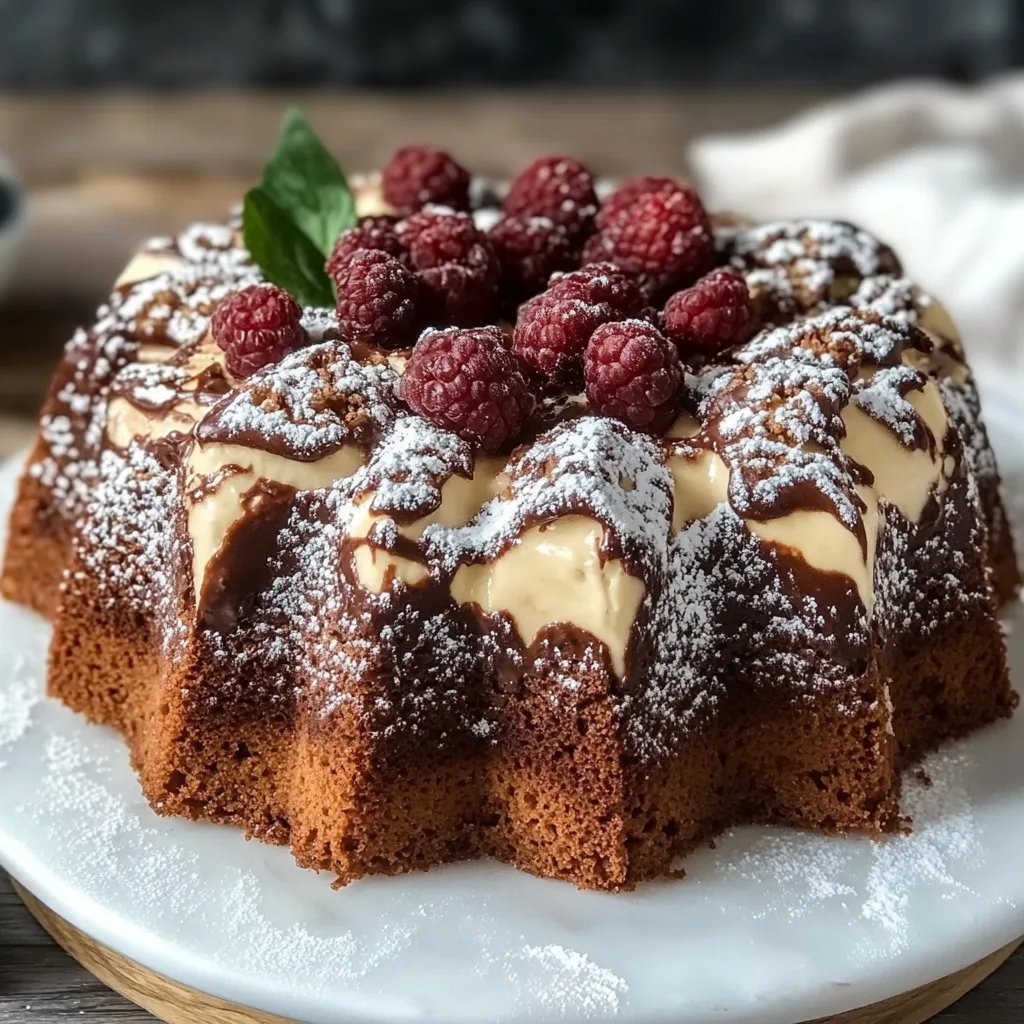 Spekulatius-Buttermilch-Gugelhupf mit Schokolade